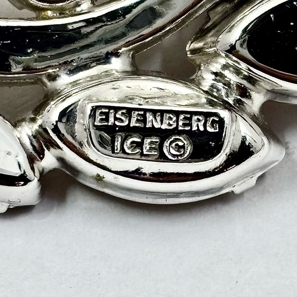Vintage EISENBERG ICE Lavender Rhinestone Pin